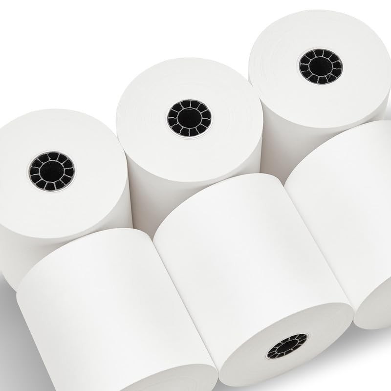 (50 Rolls) 3″ x 165′ 1-Ply Bond Receipt Paper POS Cash 3 x 165, white