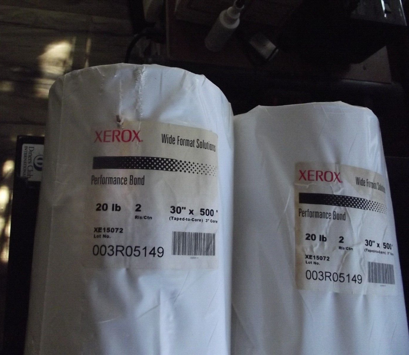2 ROLL XEROX PERFORMANCE BOND 20LB BOX 36″ x 500″ 3″ CORE XE15072