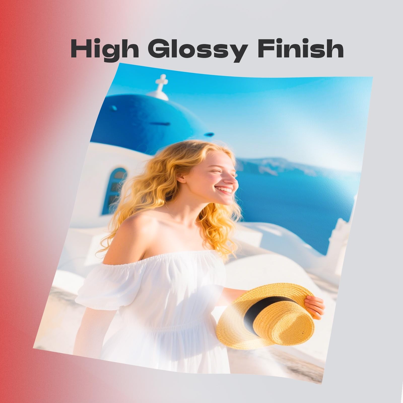 Glossy Photo Paper 8.5×11 Inches, 110 Sheets Thin Inkjet Paper,135gsm 37lb Ph…