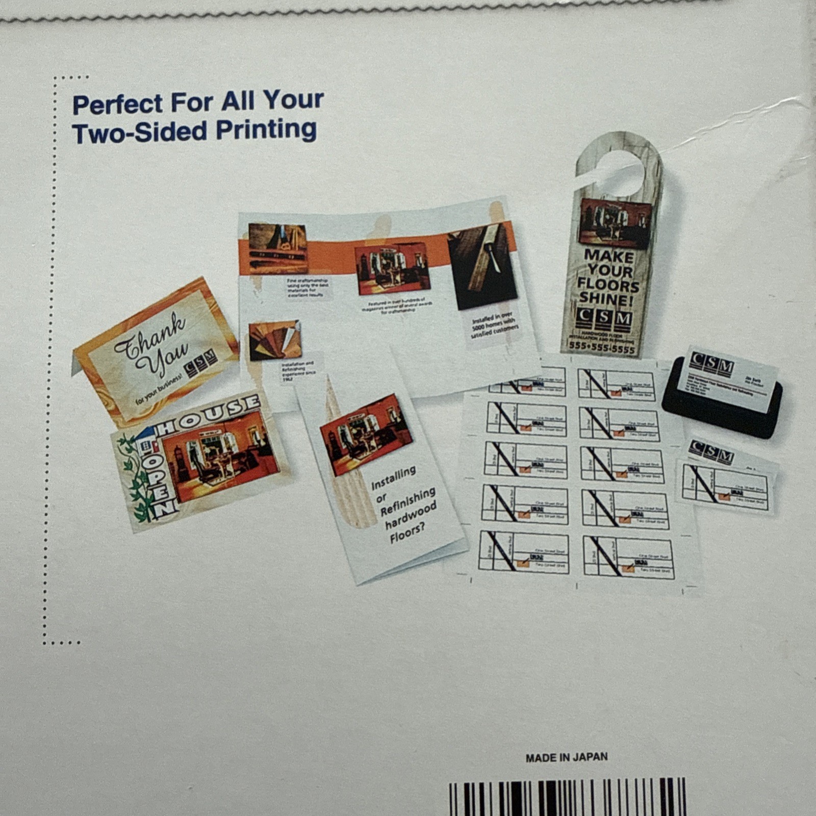 Premium Matte Presentation Paper 9.7 mil 8.5×11″ 47 lb Matte White Double Side