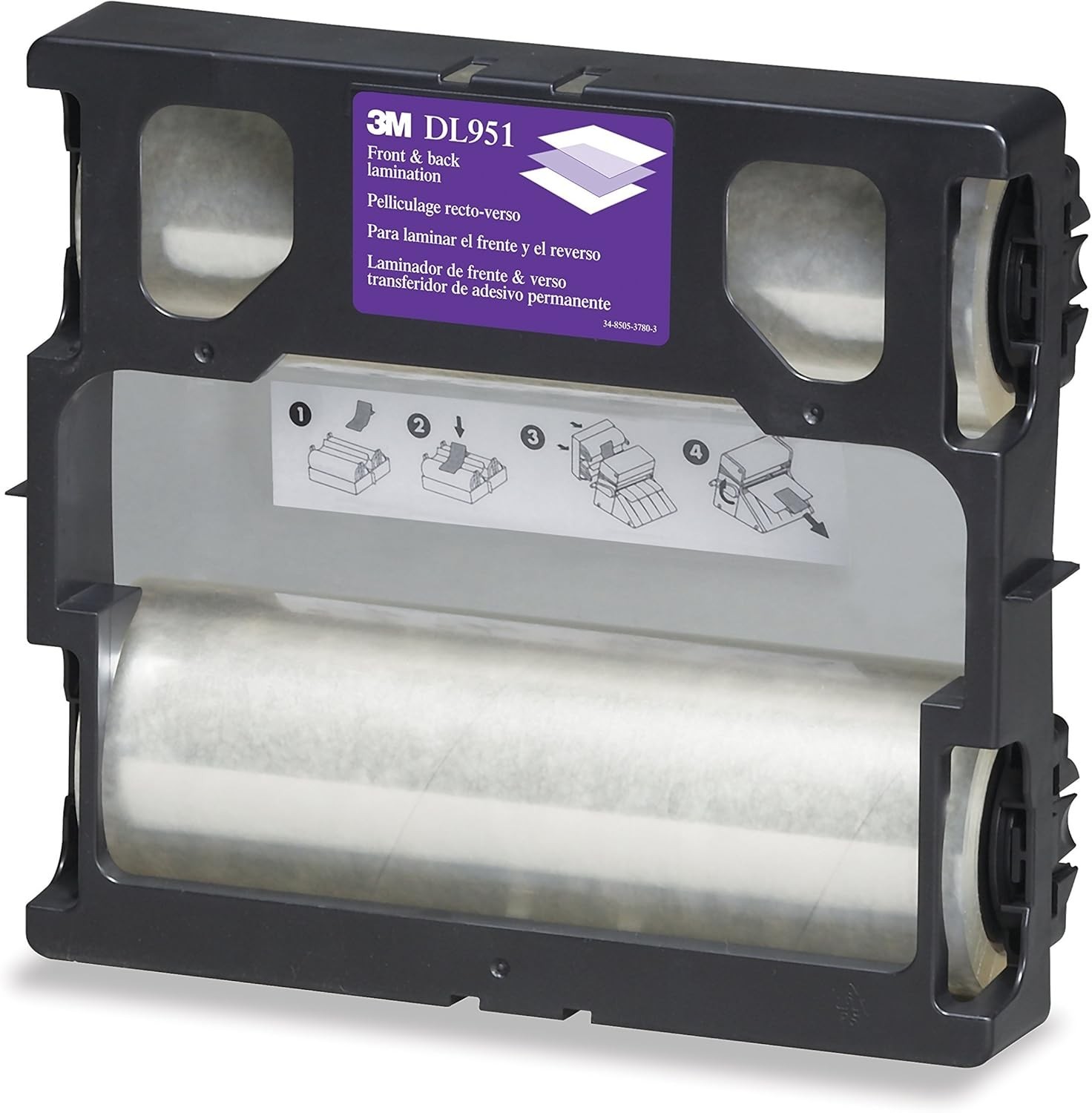 Dual Laminate Refill Cartridge Laminator Machine Transparent
