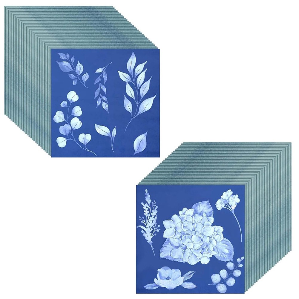 60 Sheets Cyanotype Sun Print Art Kit High Sensitive Sun Nature-Sun2139