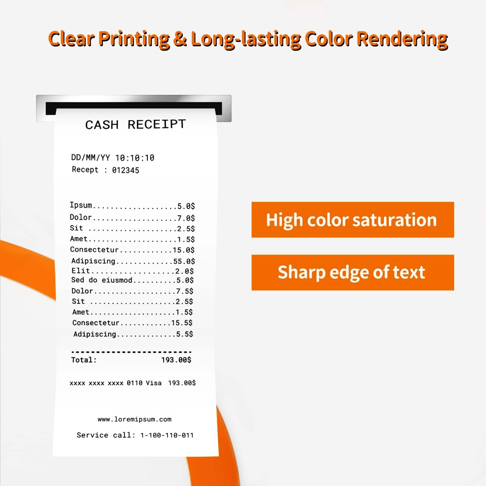 MBLABEL Thermal Receipt Paper Rolls, 2 1/4” x 85′ 2 1/4″ x 85′, White