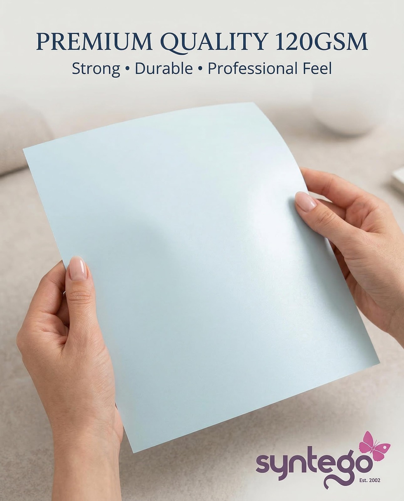 A4 Baby Blue Majestic Pearlescent Shimmer Paper Double Sided 120gsm Suitable …