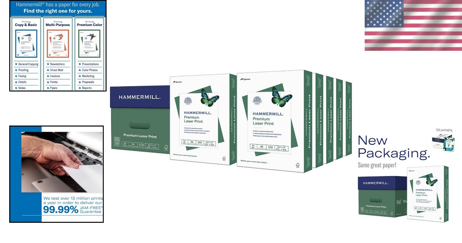 Sustainable 24 lb Printer Paper – 8.5×11, 5000 Sheets, Perfect for Color Prints