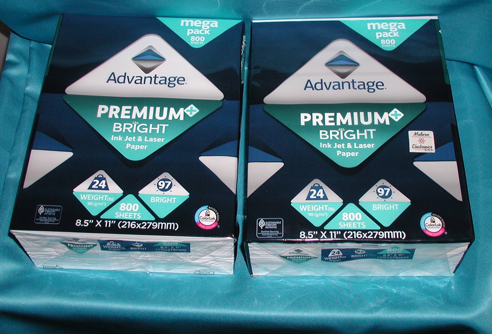 Advantage 1395 TWO 800 Sheet Packs 97 Brt 24lb Printer Paper “Factory New” WOW!