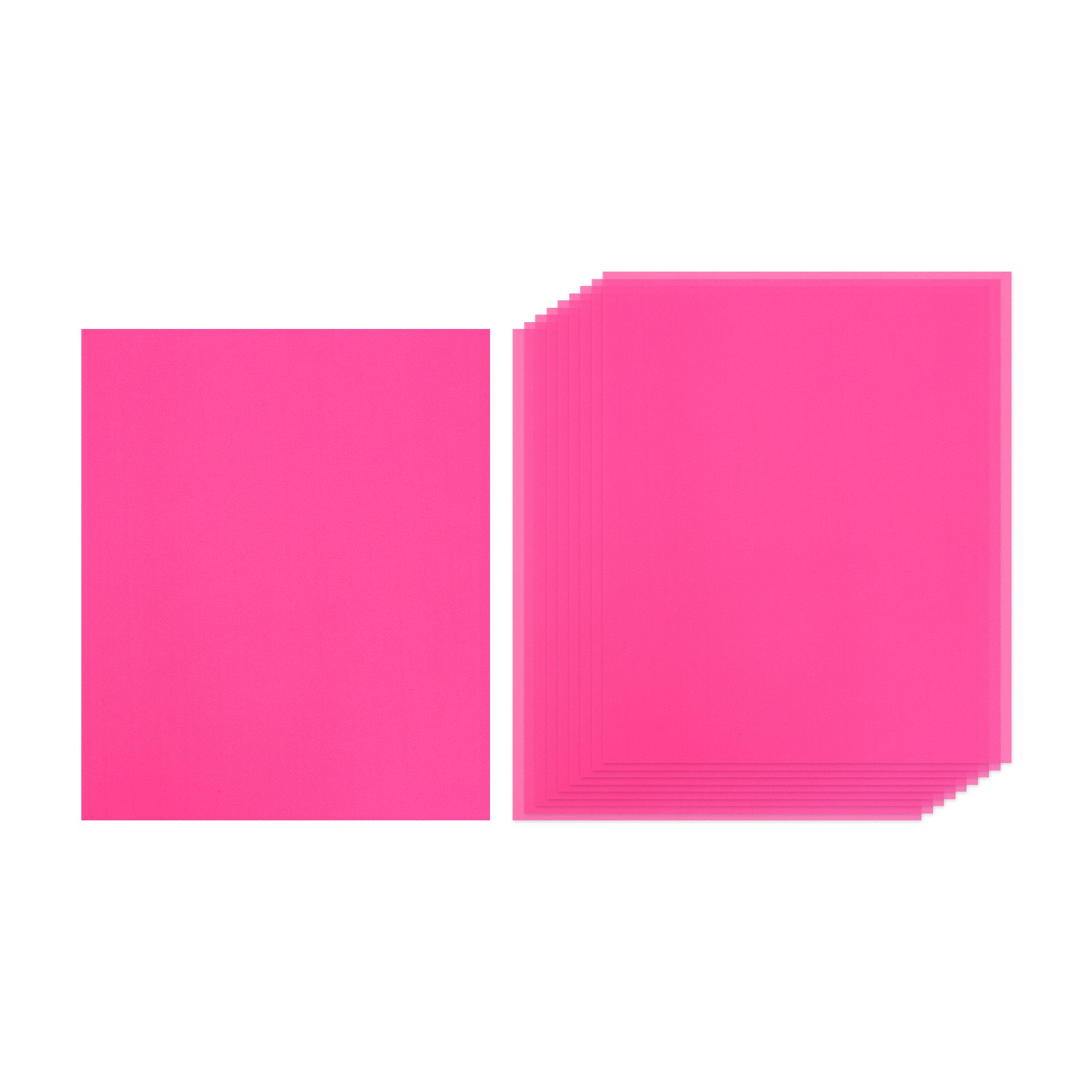 50 Sheets A4 Printer Stickers, 50 Pieces, Red Pink Label Paper