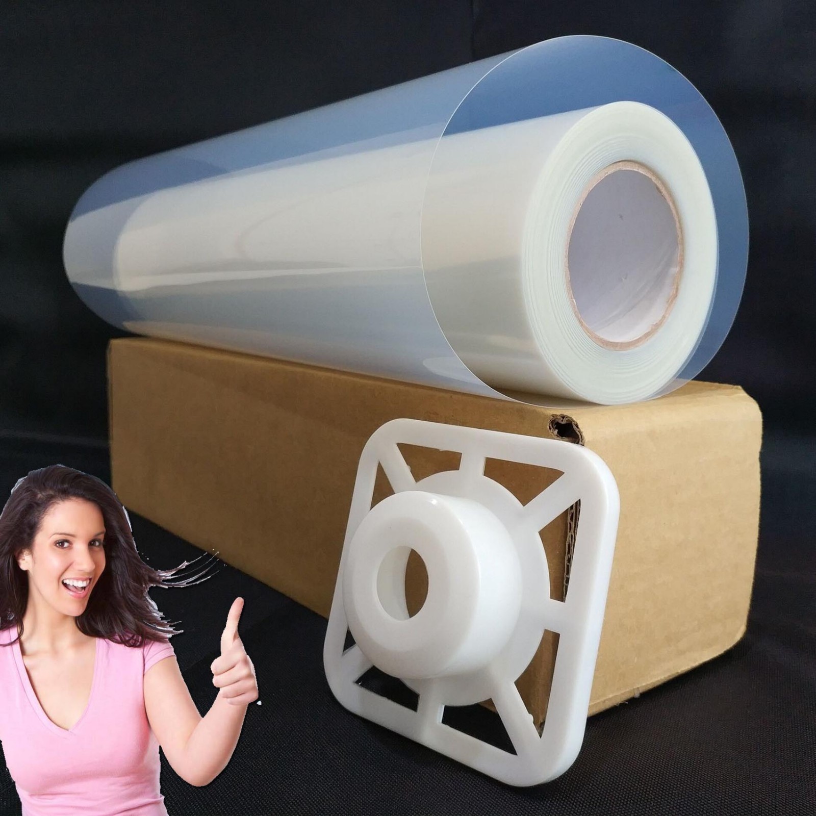 Silk Screen Printing Waterproof Instant-Dry Inkjet Transparency Film 24”x100ft