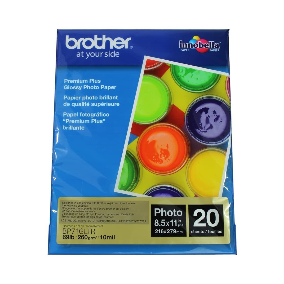 Glossy Inkjet Paper 8.5×11 Inches, 20 Sheets for Vibrant Prints