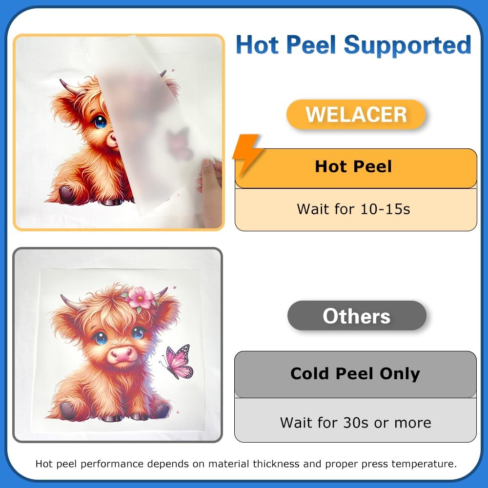 DTF Transfer Film 13″x19″ 110 Sheets for Sublimation or DTF Inkjet Printers, …