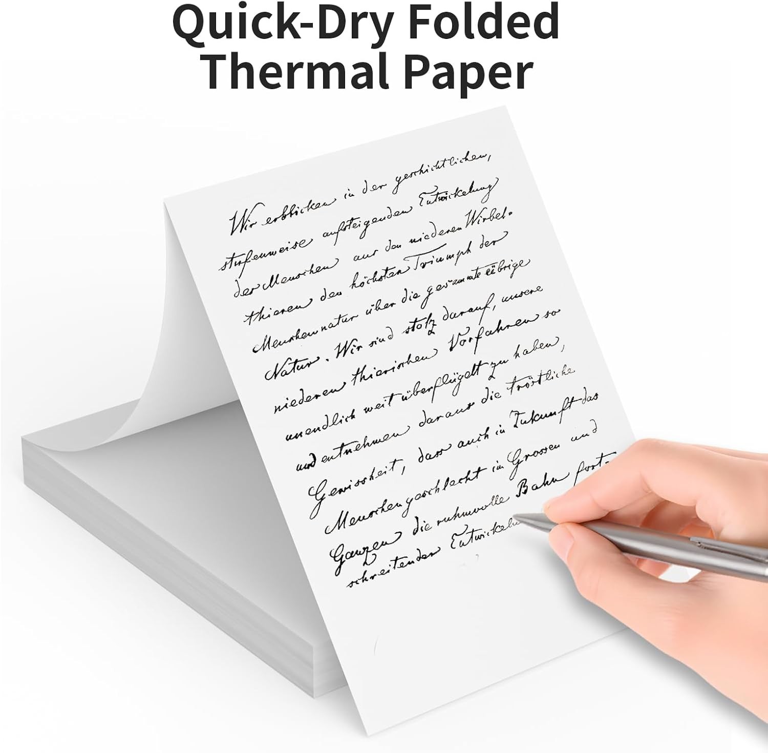 100-1000x 8.5×11″ Folded A4 Thermal Continuous Paper For M08F M832 Hprt Printer