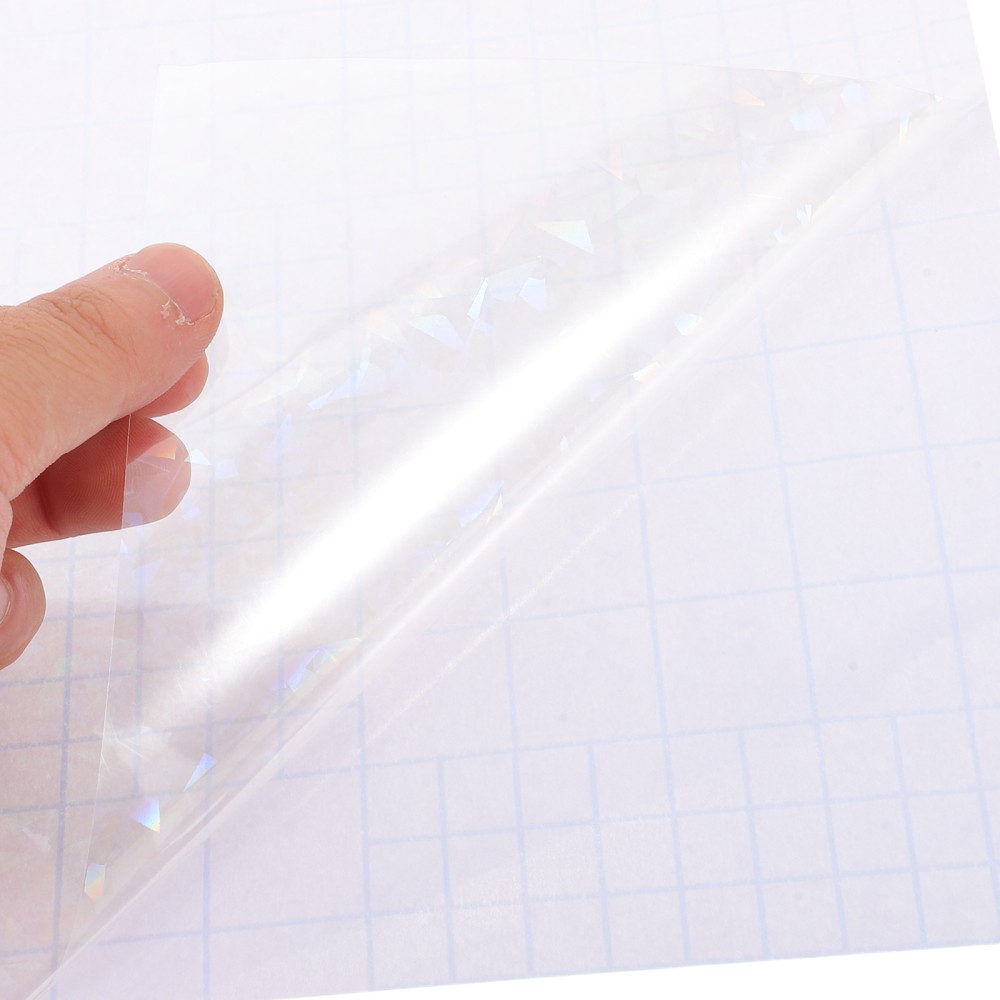 40 Sheets Holographic Laser Stickers Laminate Bulk Adhesive Film