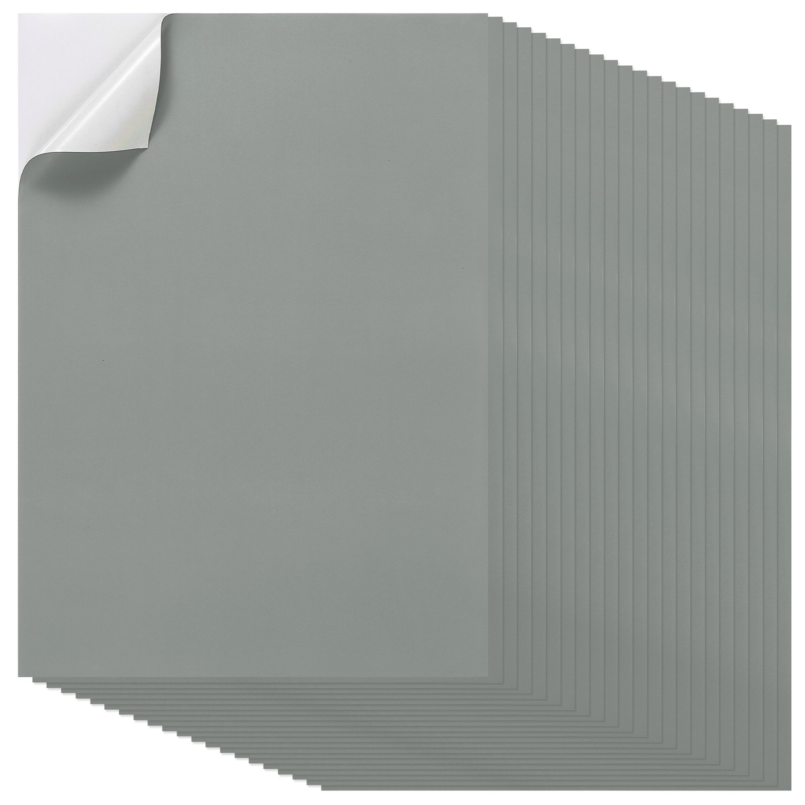 40Pcs Full Sheet Label Sticker Paper, A4 Shipping Labels, Gray