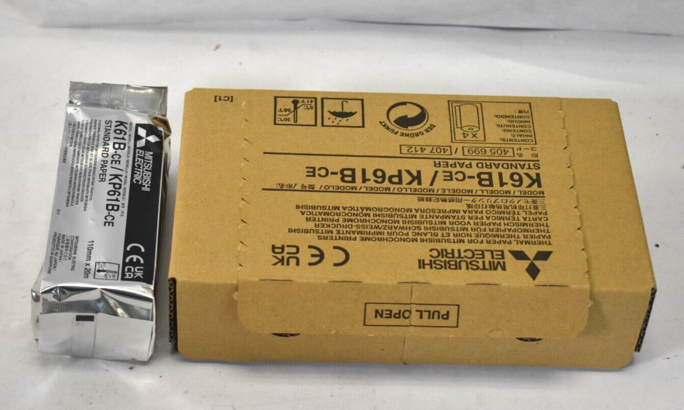 4 Mitsubishi Electric Thermal Papers For Monochrome Printers K61B-CE Standard