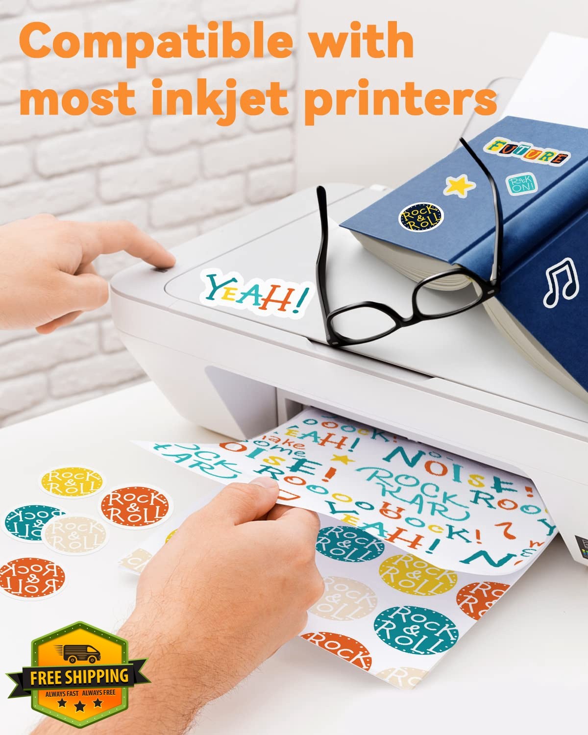 Gwybkq 150 Matte White Sticker Paper