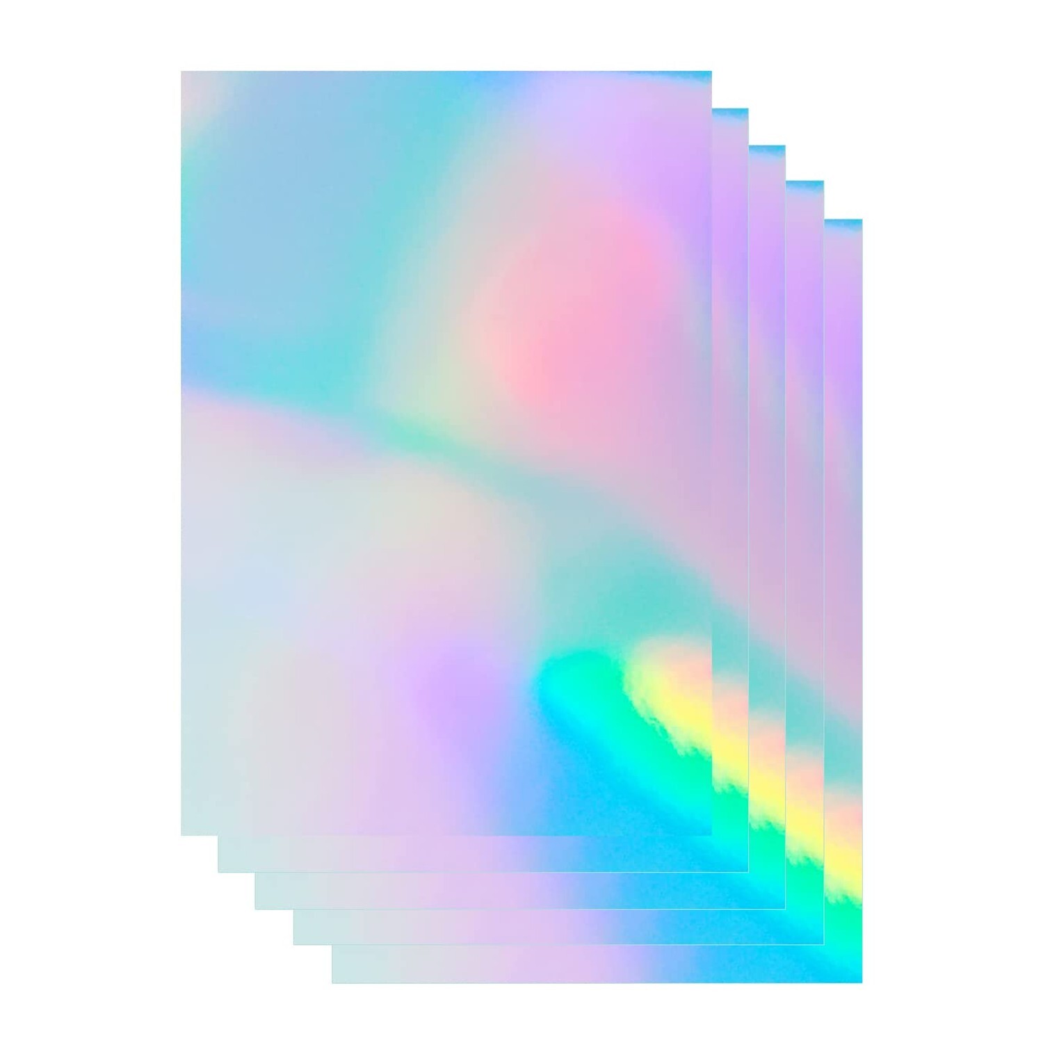 100 Sheets Holographic Printable Sticker Paper 8.5 x 11 inch Waterproof Stick…