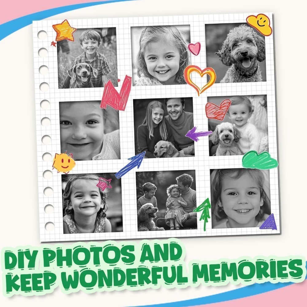 10 Rolls Kids Instant Print Camera Paper 57x25mm Thermal Photo Refill 720Pcs