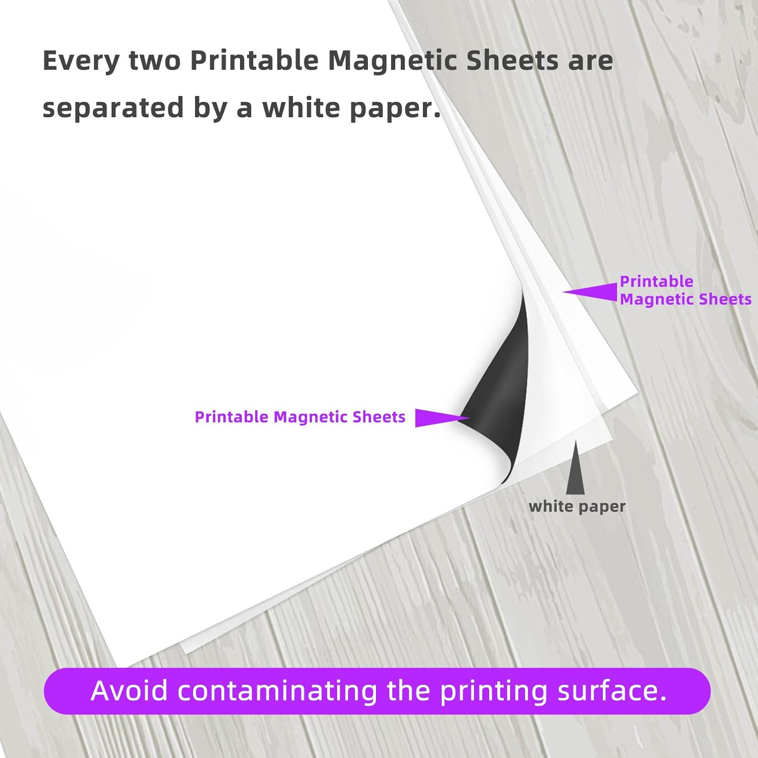 Printable Magnetic Sheets for Inkjet Printer,8.5″ X 11″(Pack of 16),12 Mil Thick