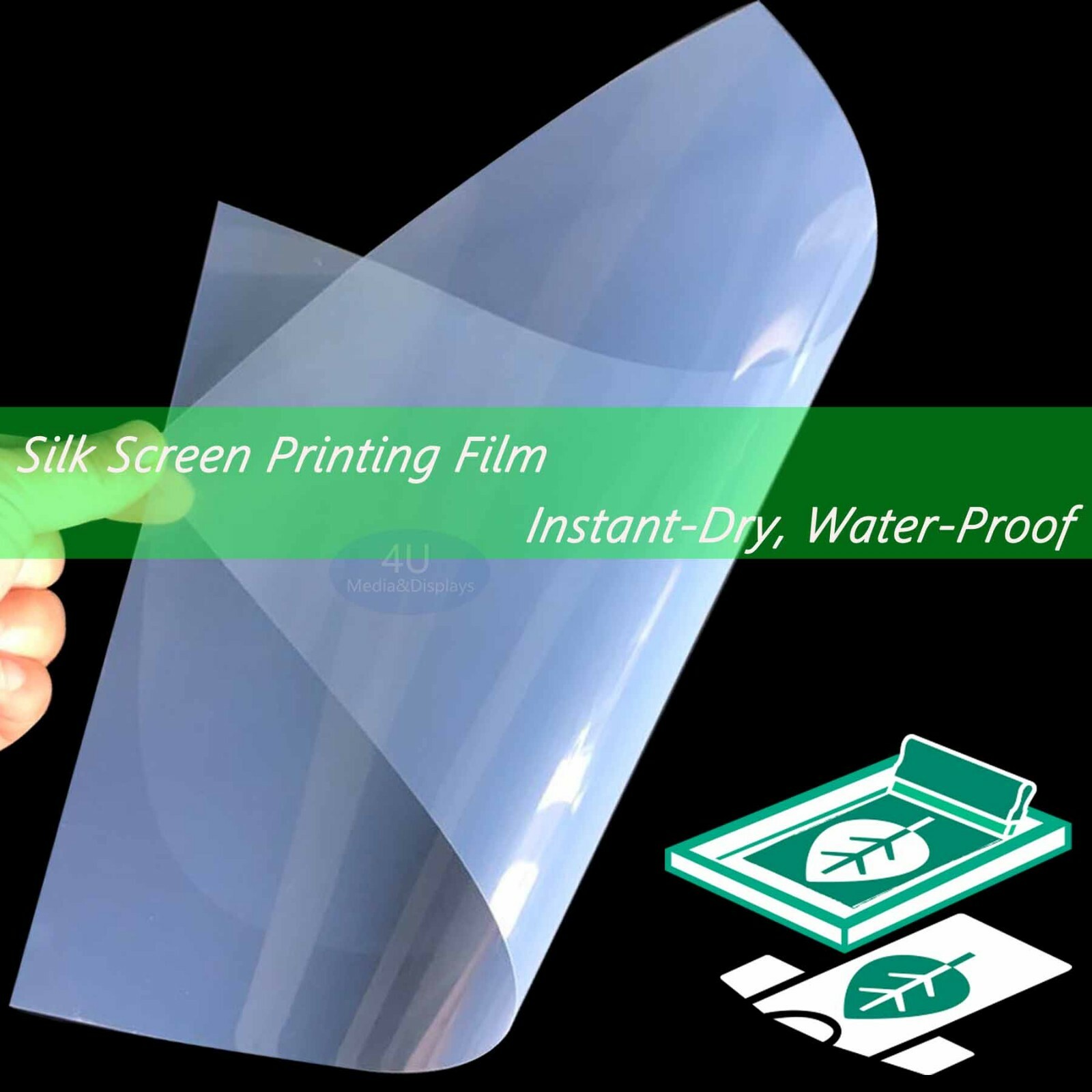 11″x17″,200 Sheets,Waterproof Screen Printing Transparency Inkjet Positive Film