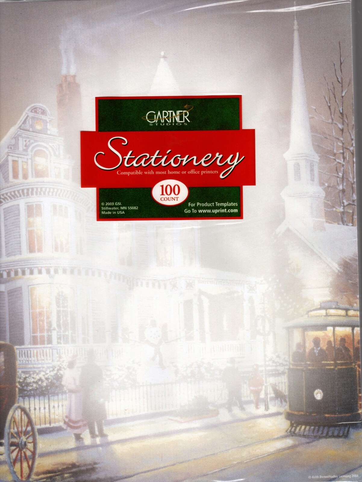 Christmas In The City Trolly Designer Computer Paper – 100 Sheets – New & Sealed