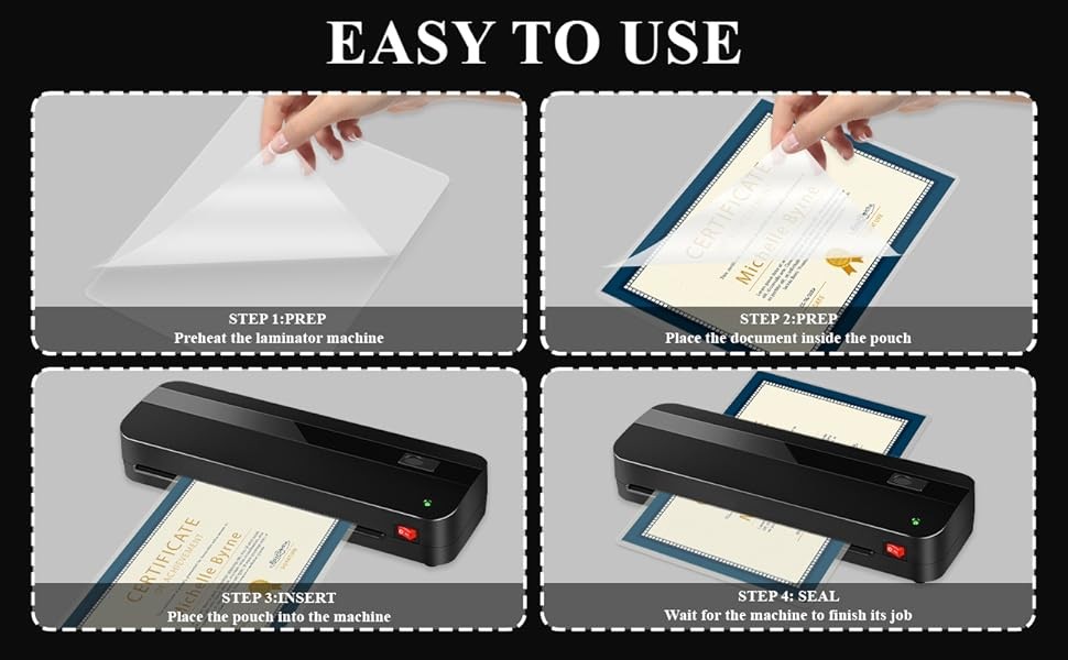 Laminating Sheets 8.5 x 11, 200 Pack Thermal Laminating Pouches 3 mil, Clear
