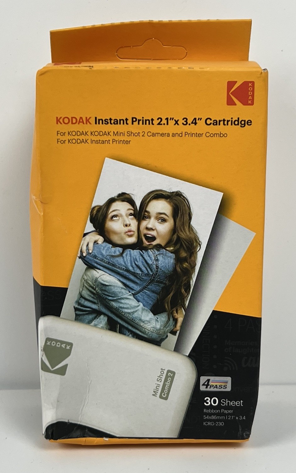 Kodak ICRG 230 Mini Shot 2 Instant Cartridge 30 Sheets 2.1×3.4 OEM NEW Open Box