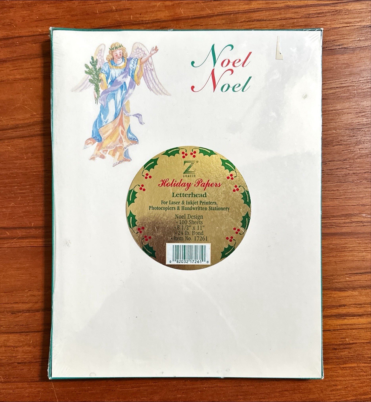 NEW Vintage Z GRAFIX~100 Sheets of 8.5″x11″ Noel for Laser & Inkjet