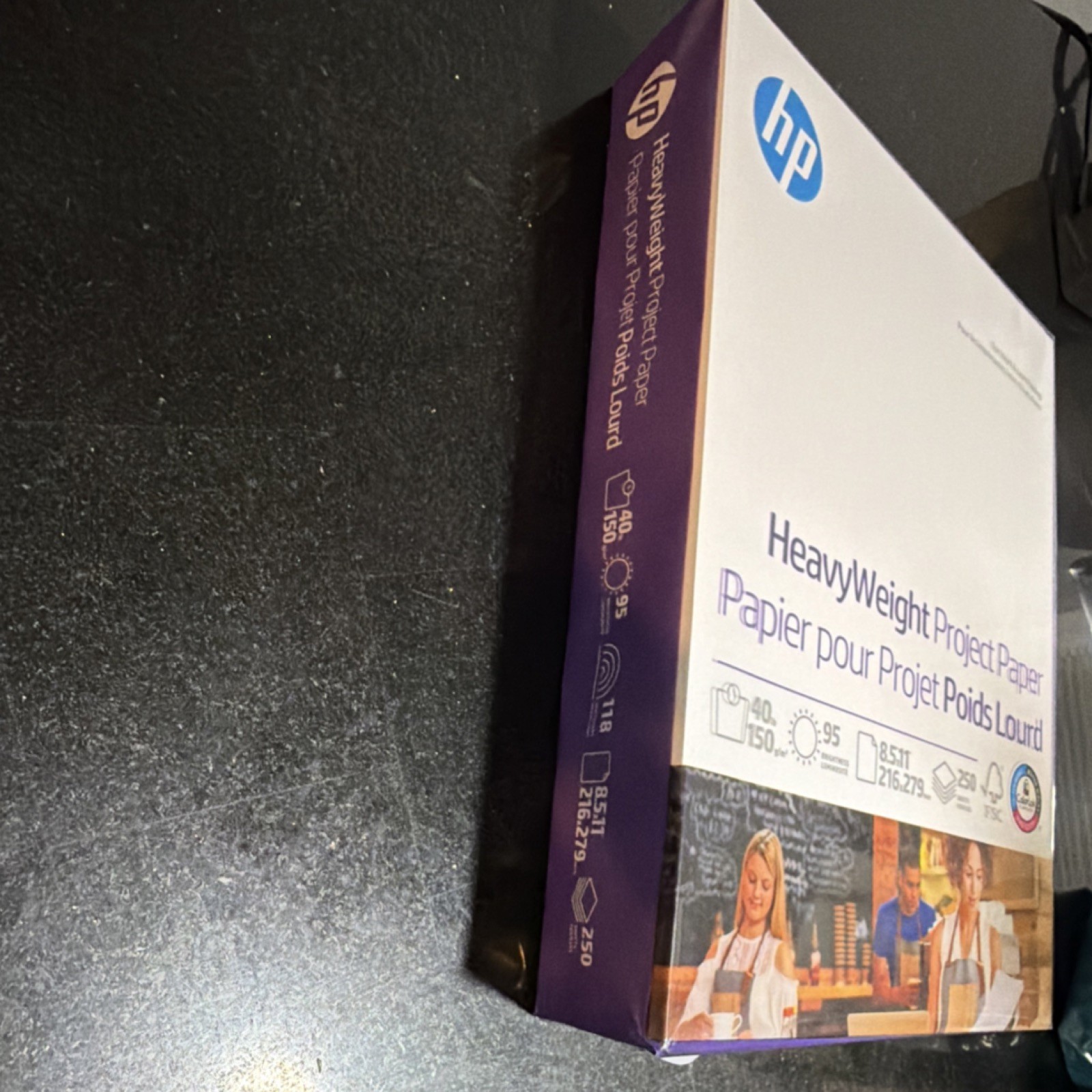 HP Project Paper 8.5×11 in Matte White 150 gsm Inkjet 250 Sheets