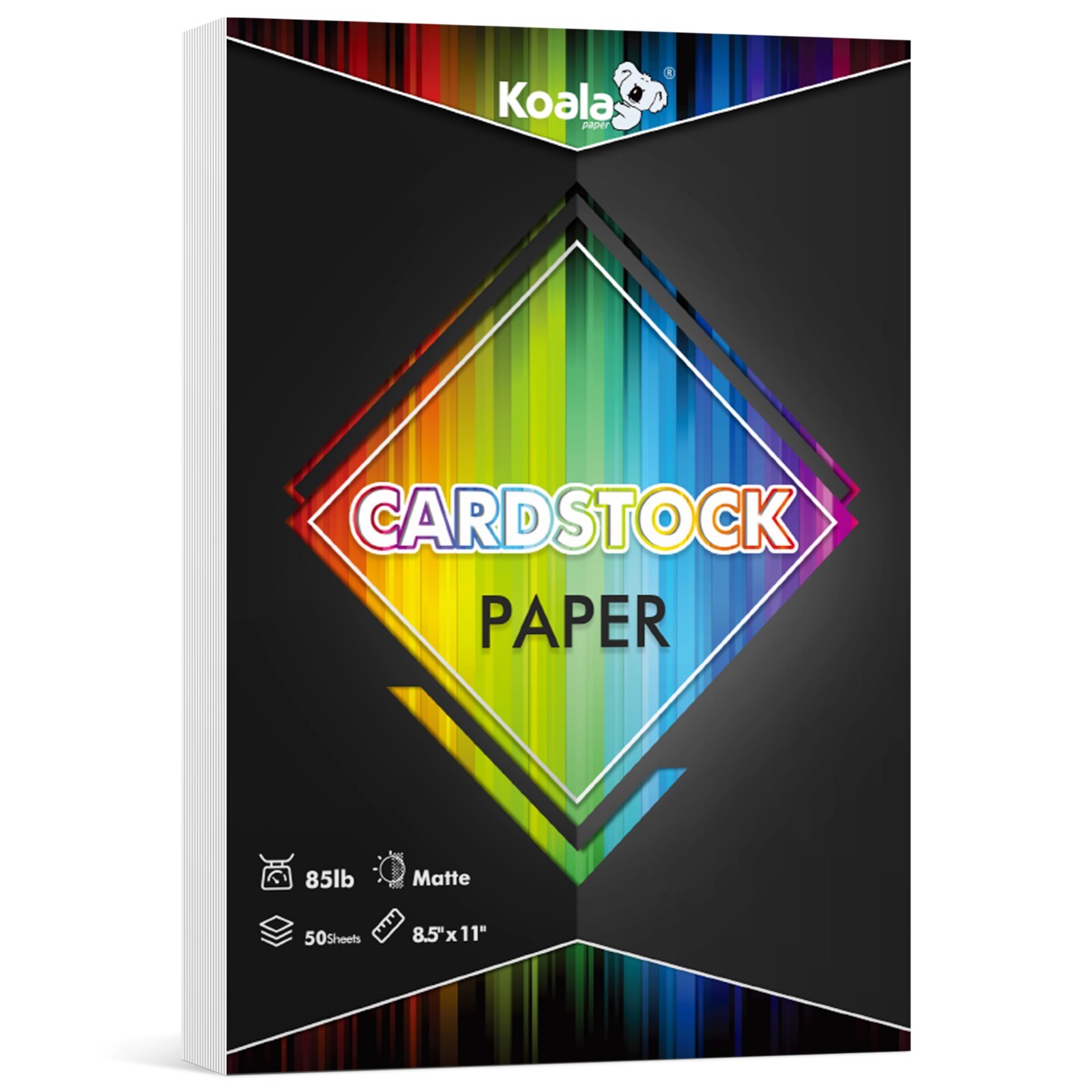 Lot Koala Cardstock Paper 8.5×11 White Matt Photo Paper Inkjet + Laser 85lb 230g