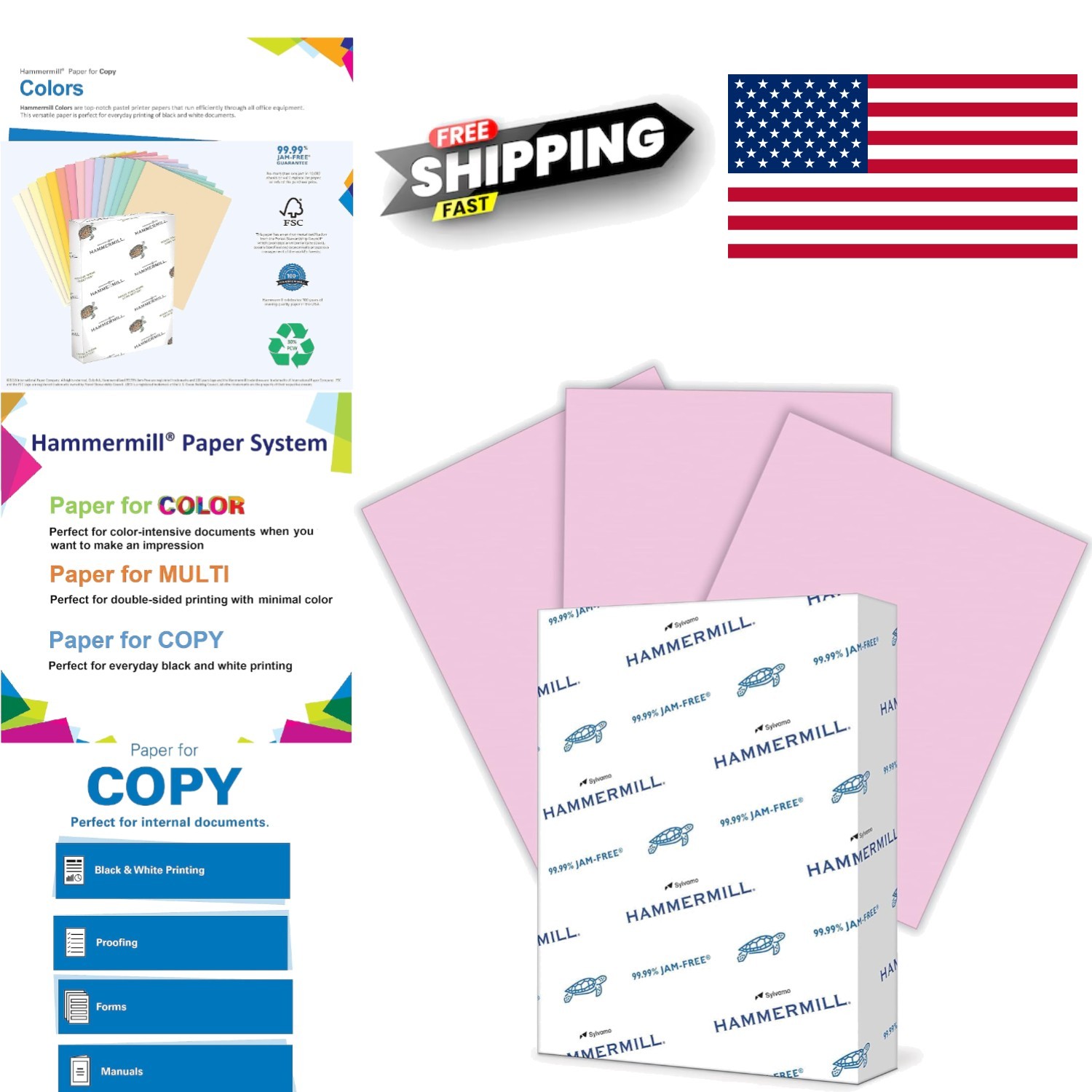 Colorful Lilac Printer Paper 20lb 8.5 x 11 Inch Ideal for School Projects