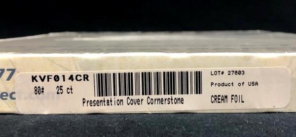 Lot of 2 Paper Direct Presentation Cover Papers Cornerstone Window Foil 50 New
