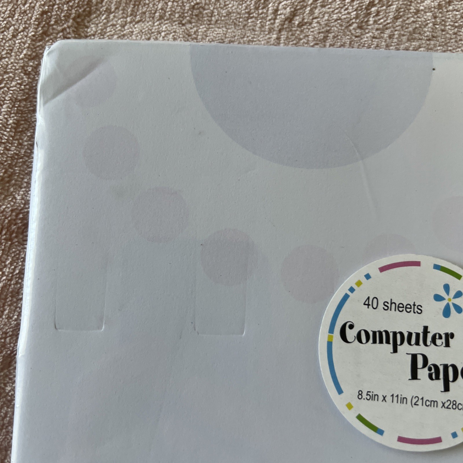 Computer Paper 40 Sheets 8.5″ by 11″ Flowers/ Two Pack 1 New Other Open Box