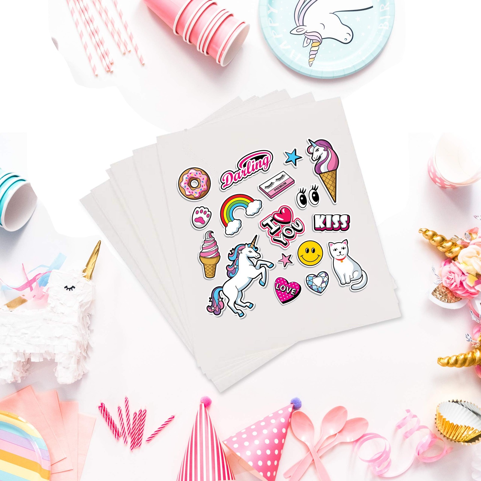 Printable Vinyl – Sticker Paper for Inkjet Printer (50 Sheets, 8.5″ x 11″, An…
