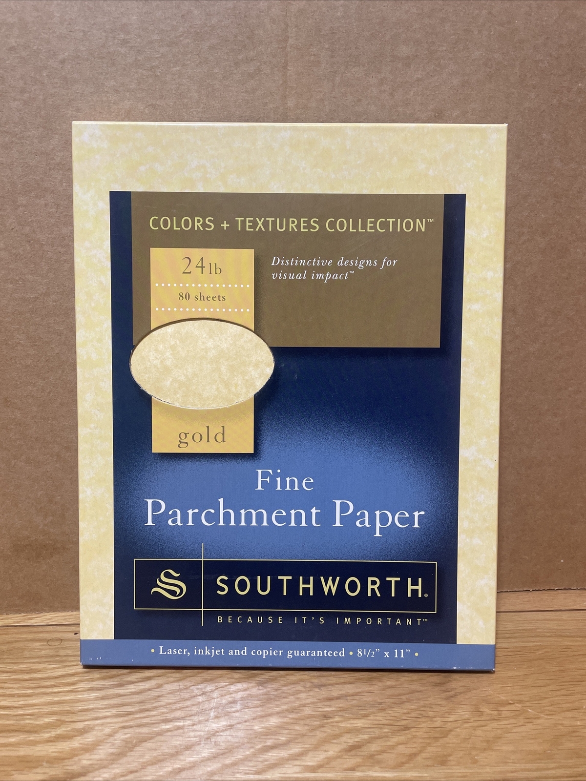 Southworth Gold Parchment Paper 24 lb 8 1/2 x 11 Laser and Ink Jet Printer 80 Sh