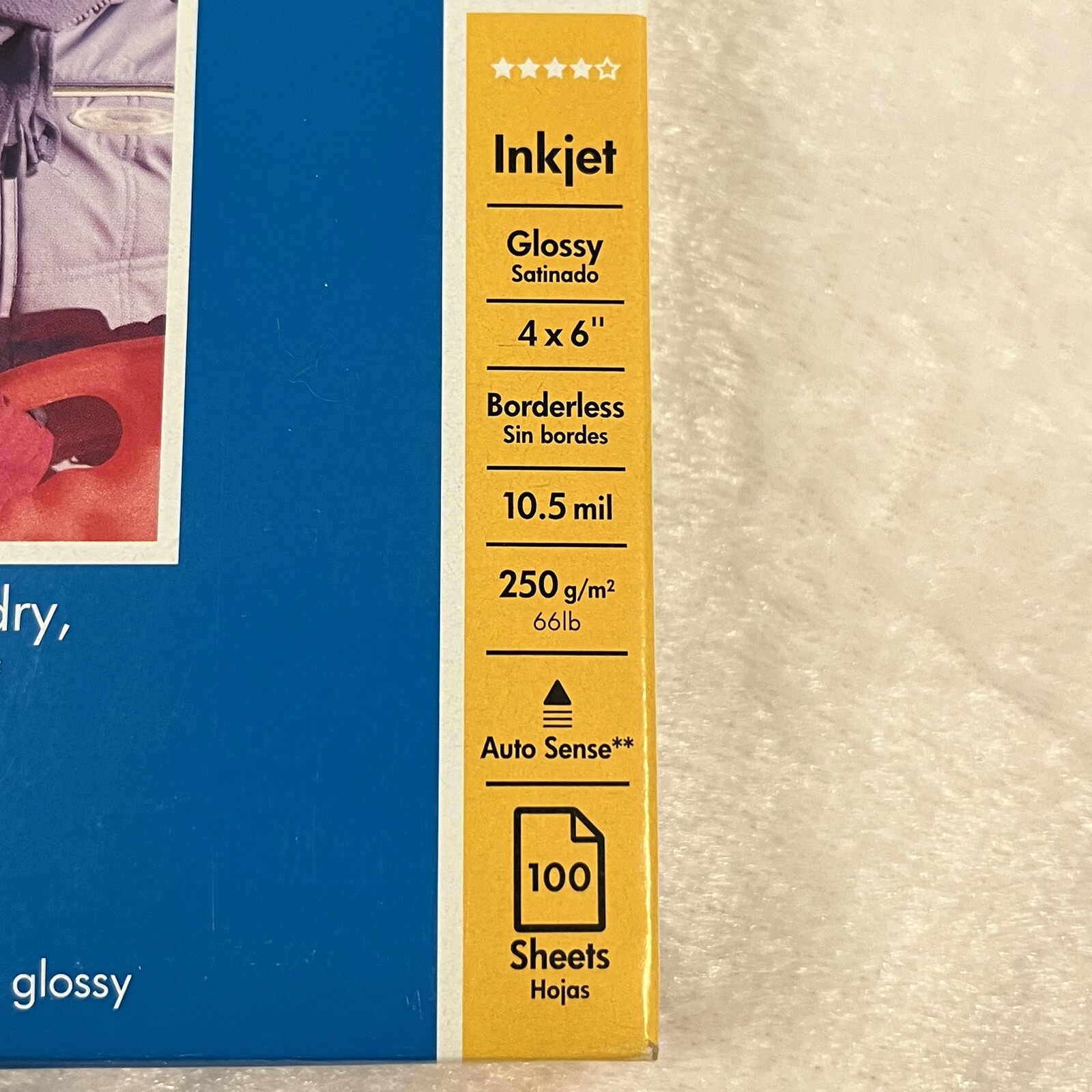 Lot 4×6 Glossy Photo Paper HP & Premium 120 Sheets Total Inkjet Hewlett Packard