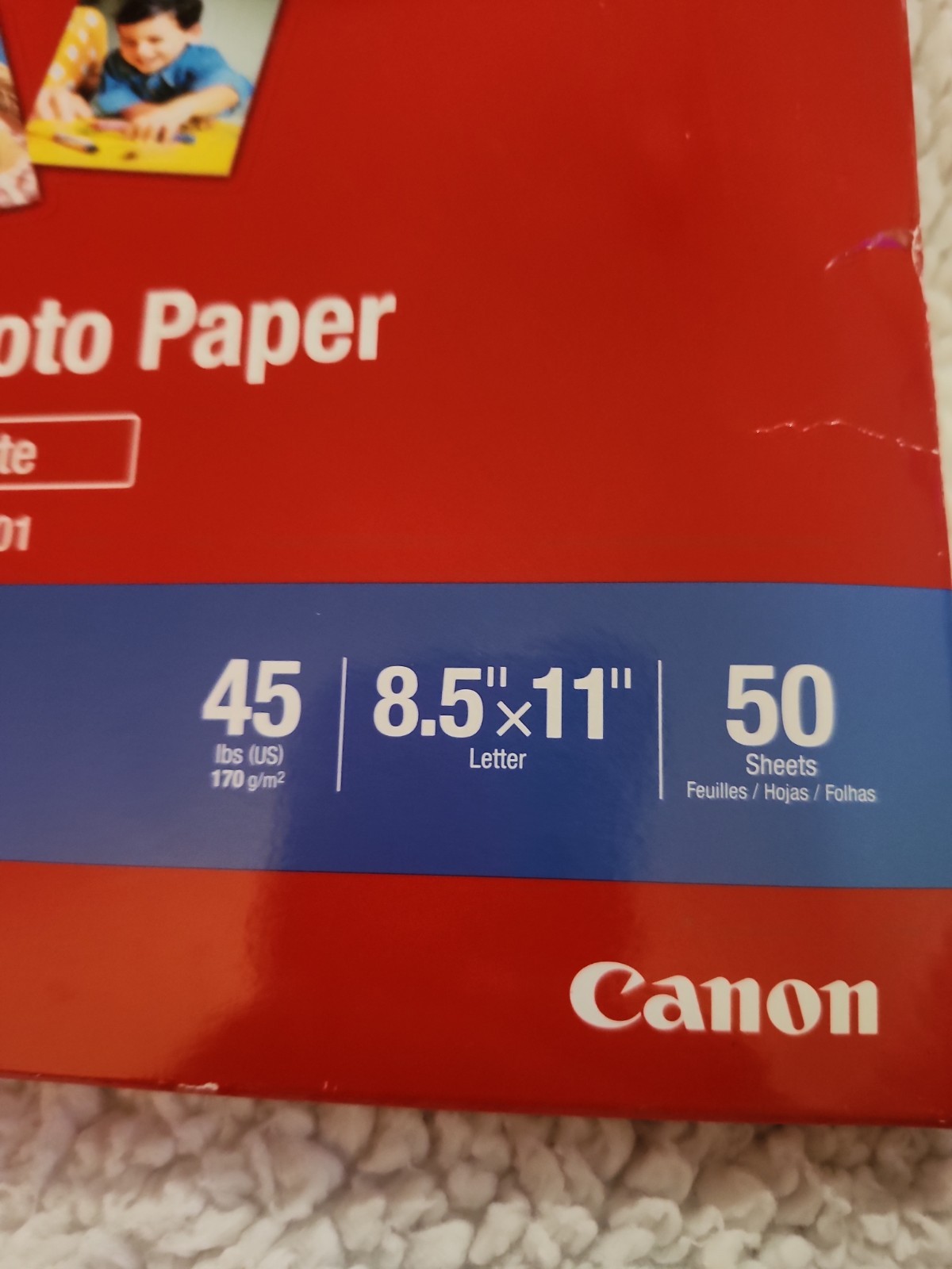 Canon Matte Photo Inkjet Paper, 8.5″X11″ 50 Sheets