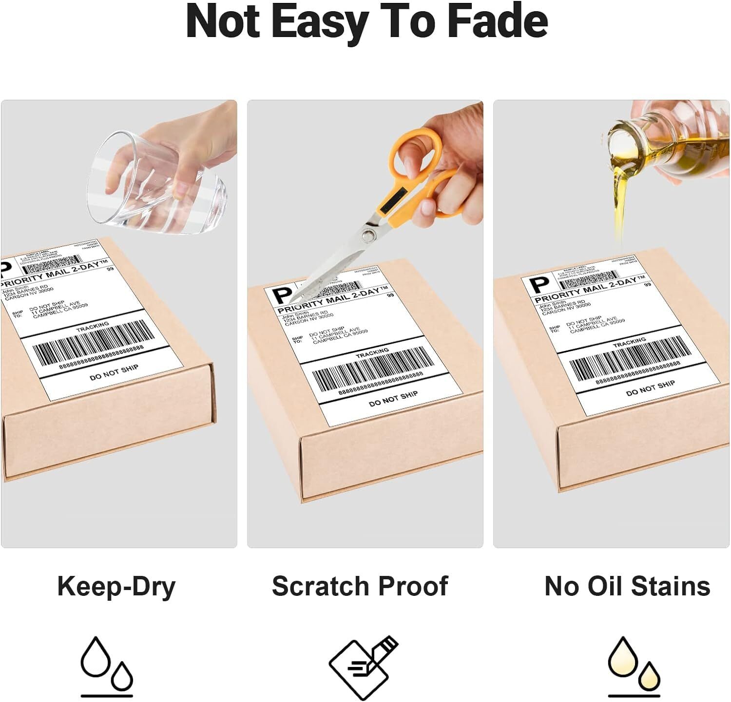 Direct Thermal 4×6 Label 100x150mm Shipping Label Self Adhesive For USPS UPS