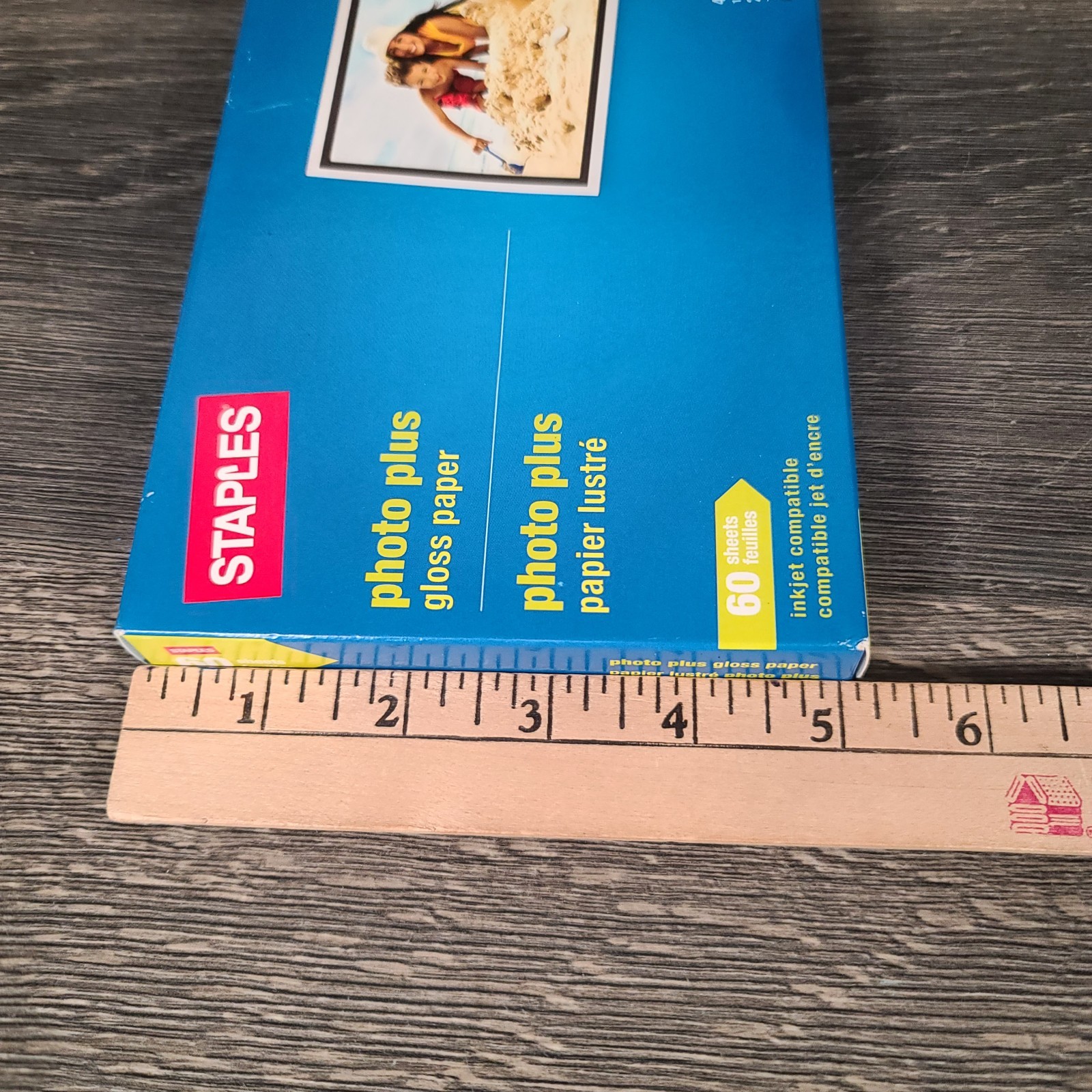Lot of 2 Inkjet Photo Paper 4×6 Glossy Paper-1 Sealed Staples and 1 Open HP Box