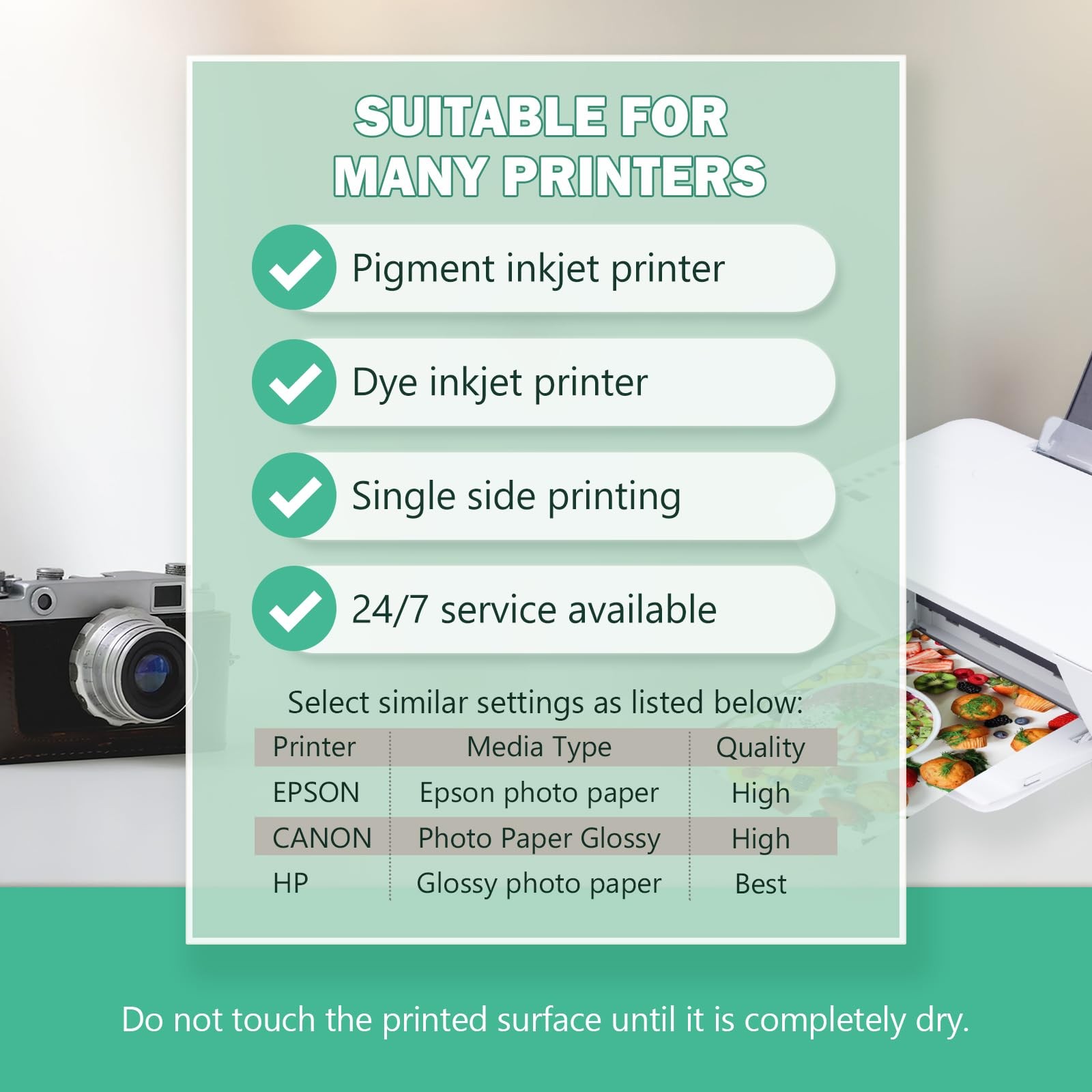 Ultra-Premium Glossy RC Photo Paper Professional and Heavyweight Metallic Res…