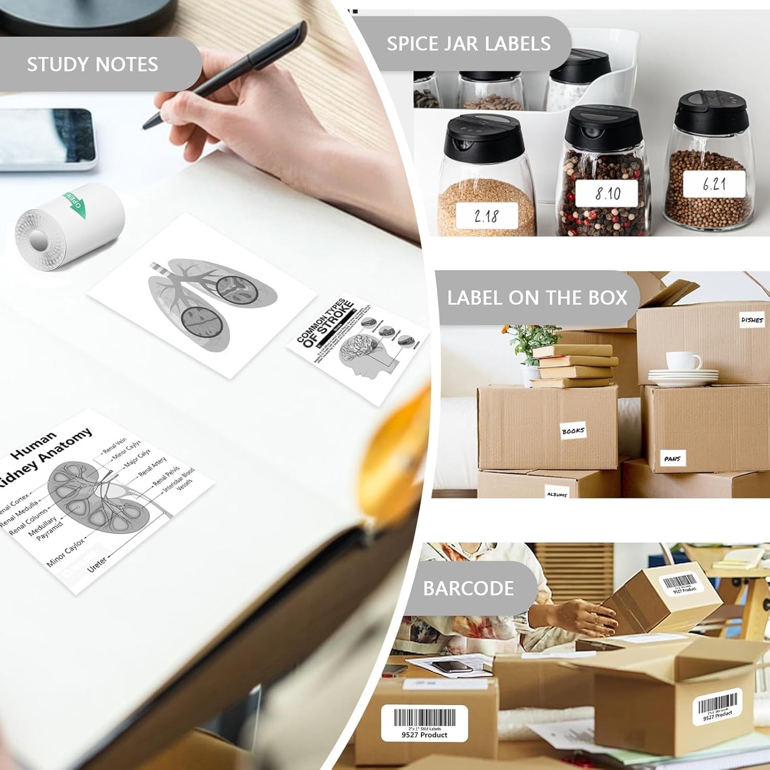 10 Rolls Mini Thermal Printer Sticker Paper – Ideal for Kids’ Instant Cameras
