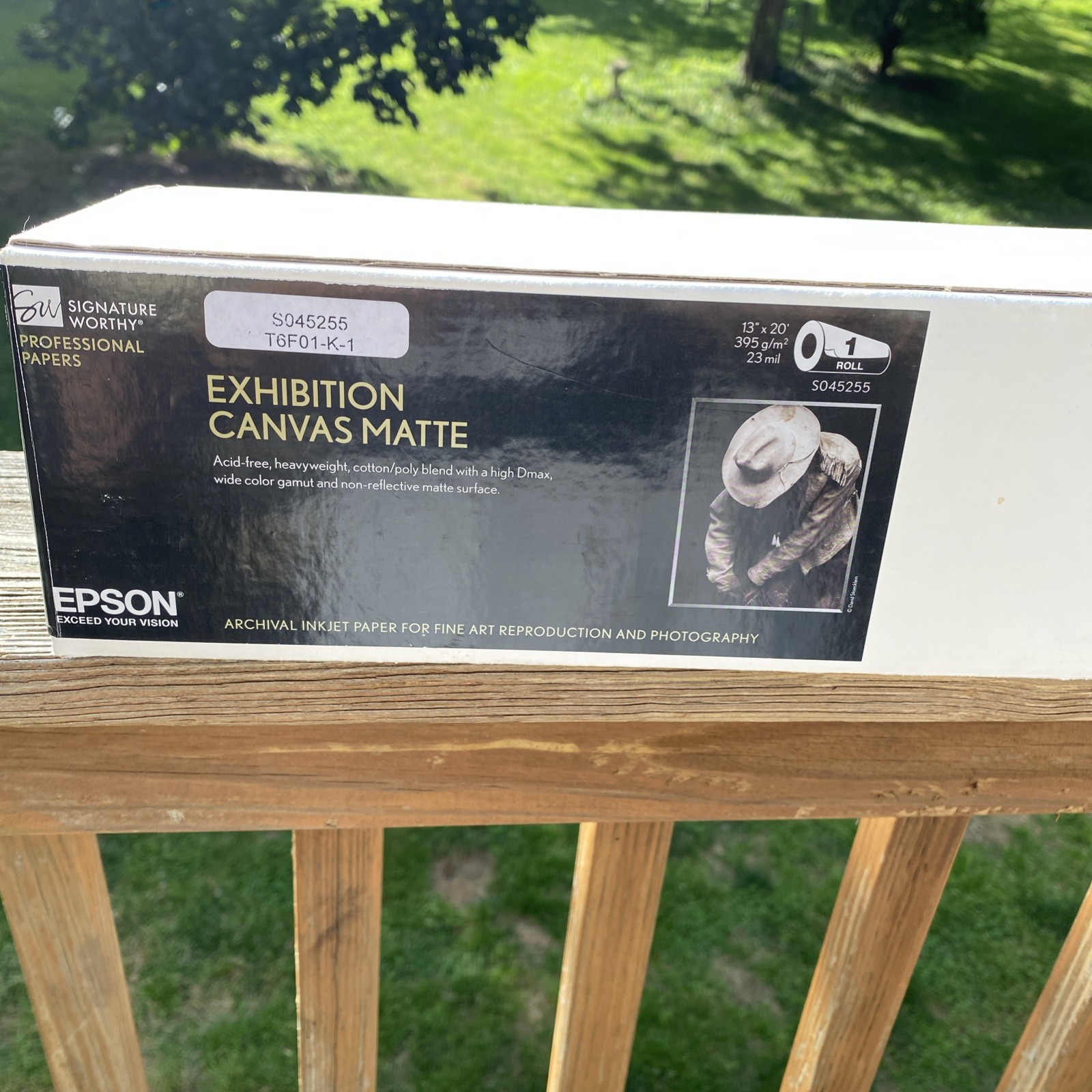 Epson Exhibition Canvas Matte | 13″ x 20′ – Roll S045255 Signature Partial Roll