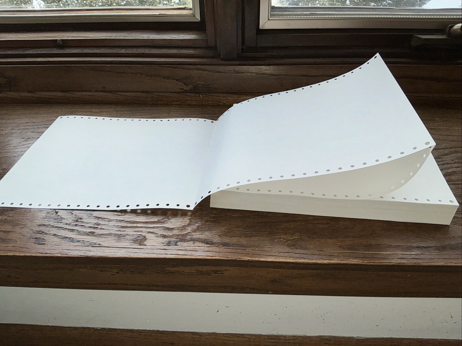220 Sheets Continuous Feed Printer Paper 9.5×11 inch