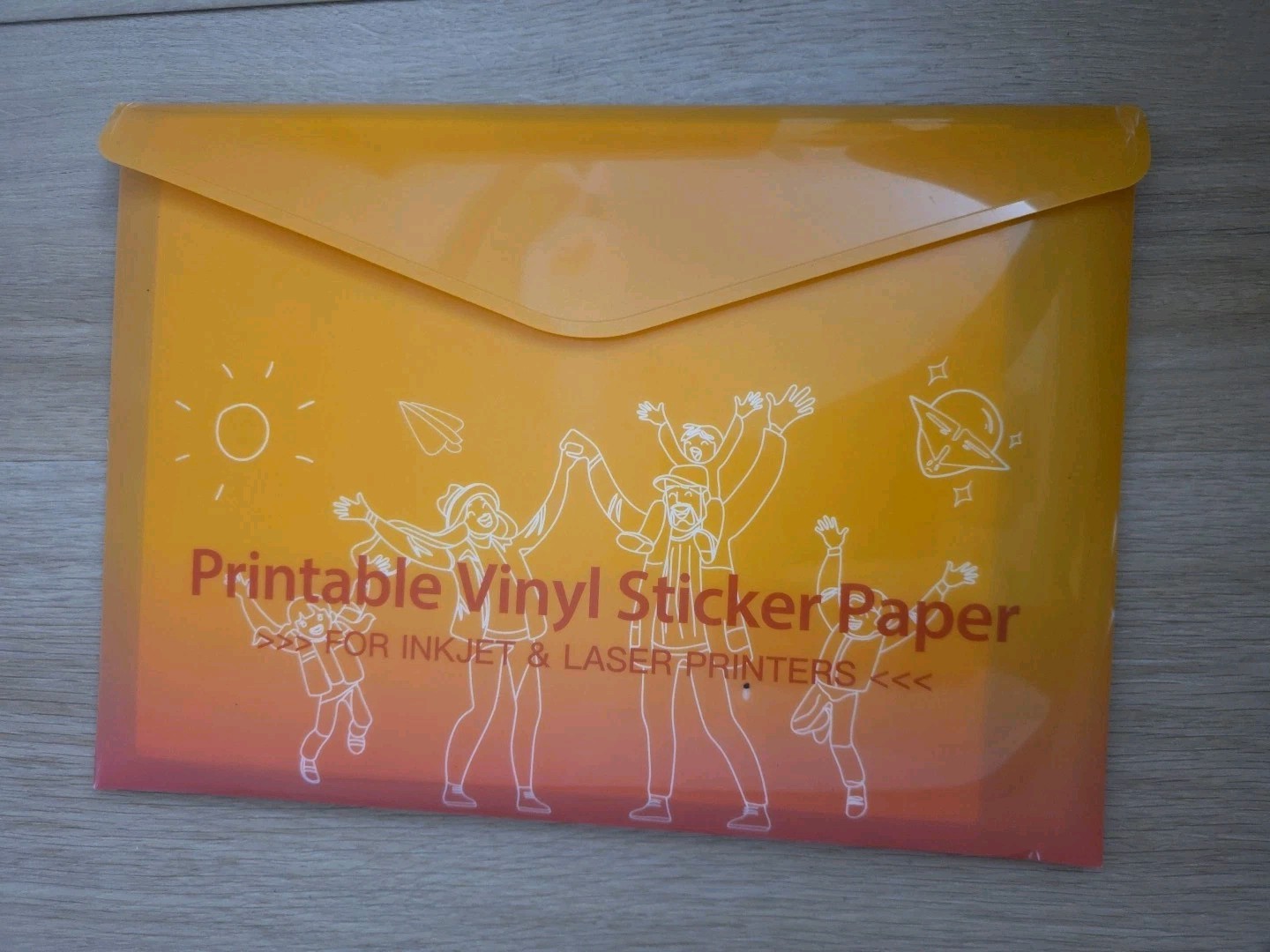 JANDJPACKAGING Premium Printable Vinyl Sticker Paper – for Inkjet and Laser…