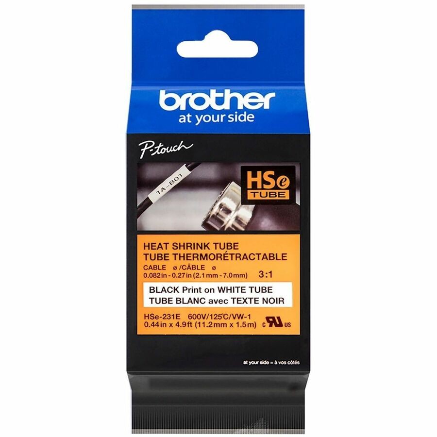 Brother International HSE231EG 3:1 Heat-Shrink Label Tube 11.2mm
