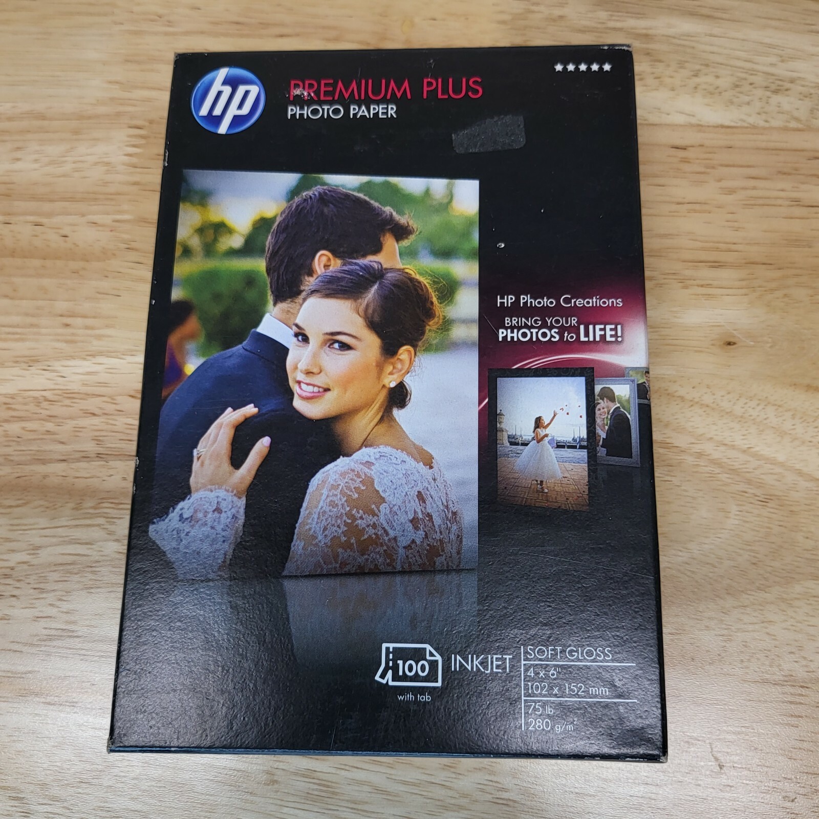 New HP Premium Plus 4 x 6″ Soft Gloss Photo Paper – 100 Sheets – For All Inkjets