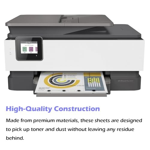 Printer Cleaning Sheets, Letter Size, 15-Pack for Laser & Inkjet
