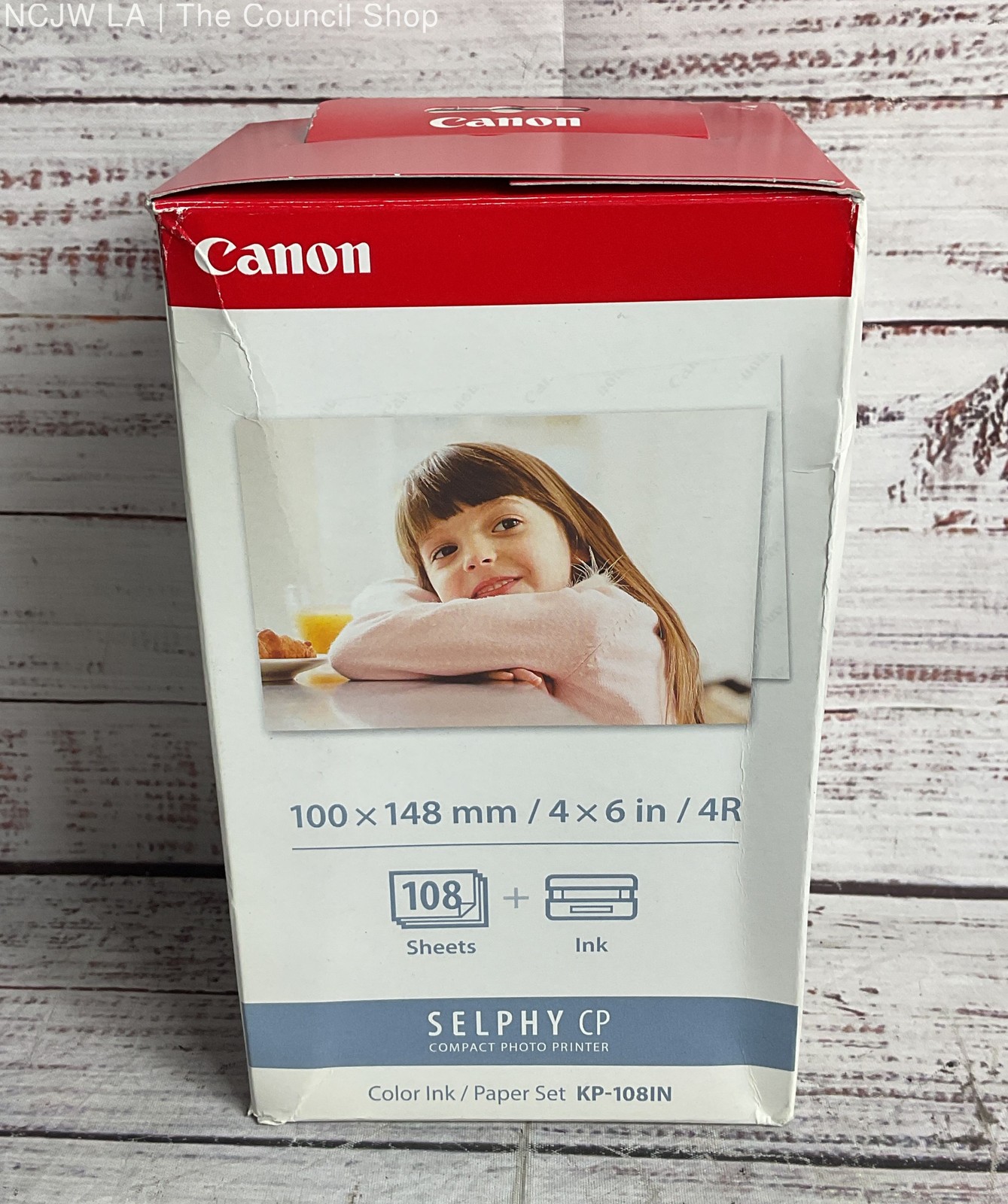 Canon Selphy Compact Photo Printer KP-108IN Color Ink Paper Set