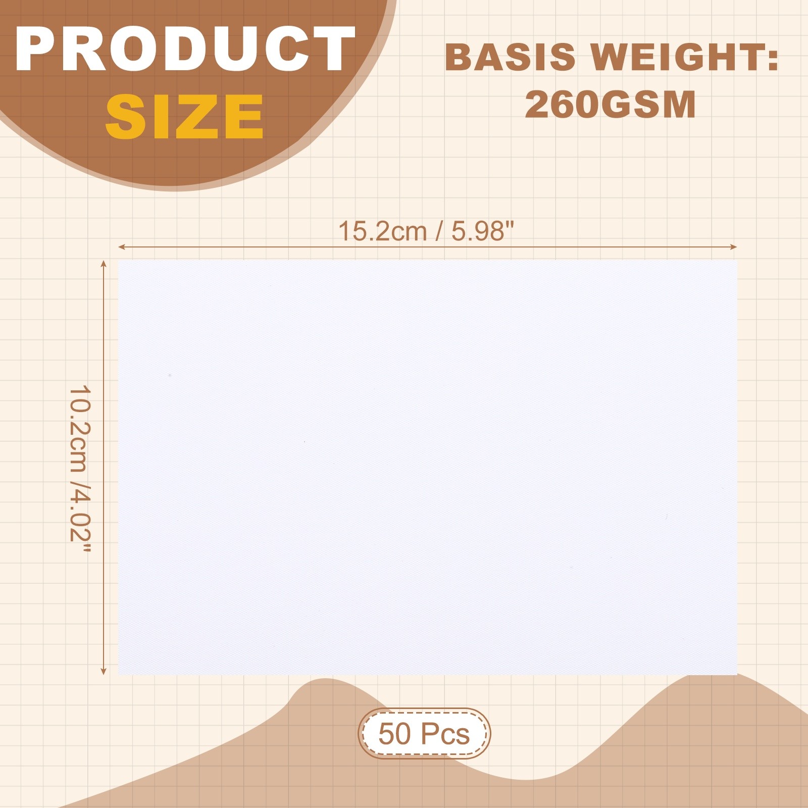 6″x4″ RC Satin Photo Paper, 50 Sheets Inkjet Photo Paper 260GSM Resin Coated
