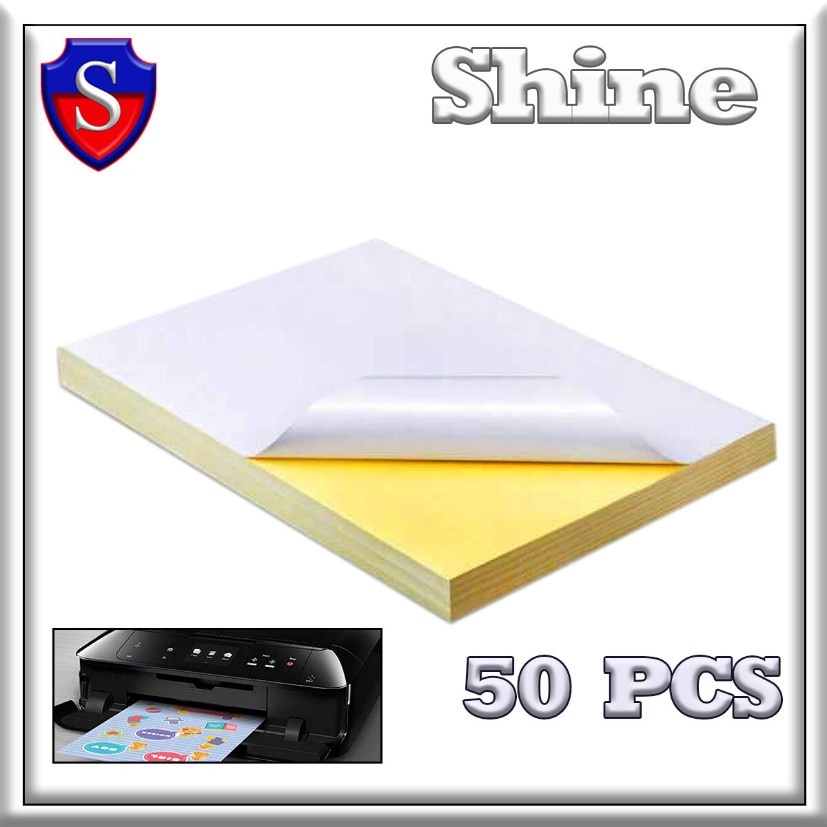 Sticker Paper A4 Blank White Glossy and Matte 50PCS