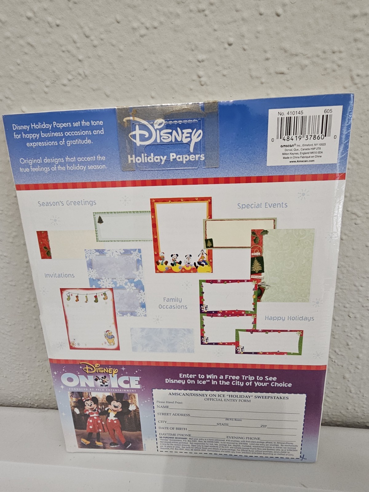 Winnie The Pooh & Friends Holiday Christmas Stationery 50 Computer Paper. NEW.